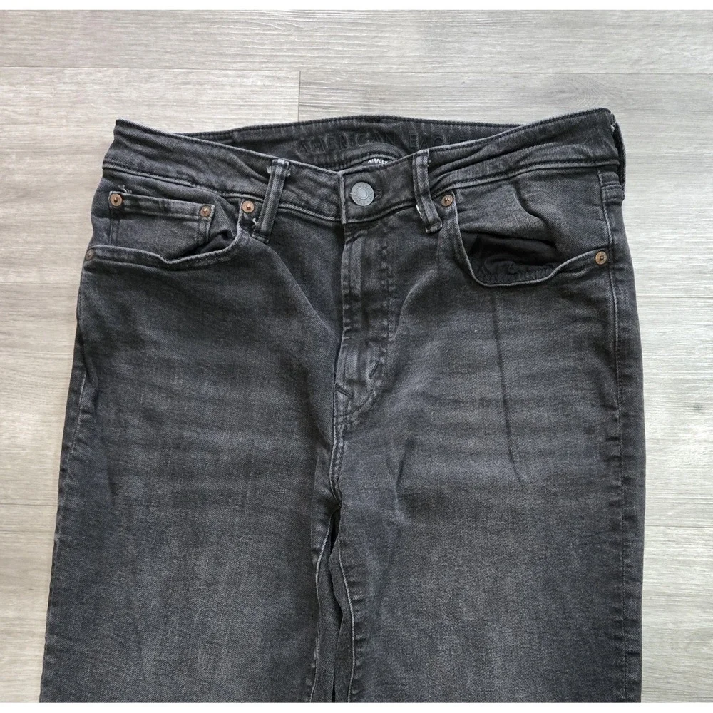 American Eagle Jeans Mens Size 32x34 Black Airflex Plus Stretch Athletic Fit